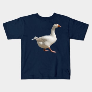 The Effortless Duck Walking Forward Cut Out Kids T-Shirt